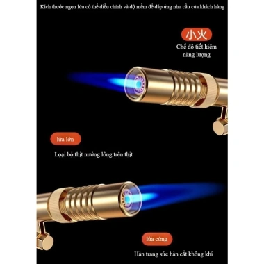 Khò gas mini đồng nguyên khối tự động đánh lửa - Đầu khò gas, giá chỉ 71.250₫ 9
