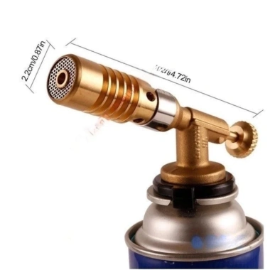 Khò Gas Mini Đồng Nguyên Tự Động Đánh Lửa, Nhiệt Cao, Dùng Đầu Hàn - Giá 38.000đ 3