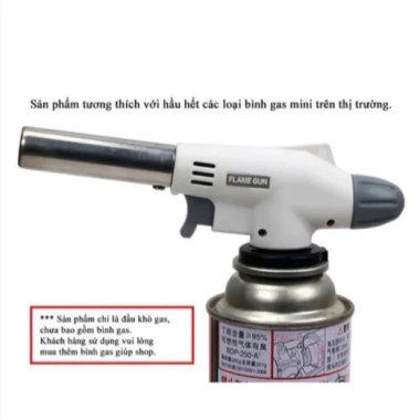 Khò Gas Mini Flame Gun Tự Động Đánh Lửa - Núm Chỉnh Nhiệt 1.400°C, Giá 29.000₫