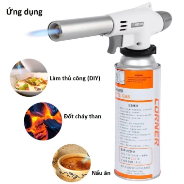 Khò Gas Mini Tự Động Đánh Lửa Đầu Khò Gas Điện Tử Cầm Tay Giá Chỉ 39.000₫