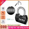 Khóa 4 chữ số hợp kim nhôm chống thời tiết - Bảo mật cho phòng gym, cửa, hành lý
