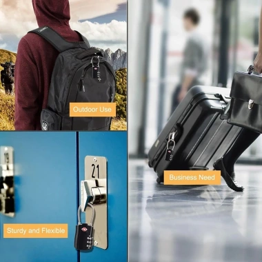Khóa hành lý KIPRUN TSA 3 chữ số - Khóa mã hải quan không chìa khóa, bảo vệ vali du lịch 9 Khóa hành lý KIPRUN TSA 3 chữ số - Khóa mã hải quan không chìa khóa, bảo vệ vali du lịch 9