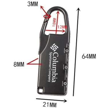 Khóa KECTTIO 3 chữ số chống trộm cho túi xách du lịch - Bảo mật cao, Giá chỉ 39.600 VND 2