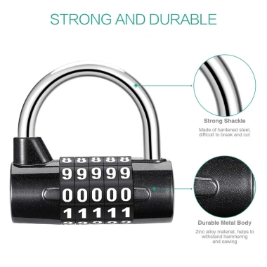 Khóa KIPRUN 5 chữ số – Ổ khóa an ninh, an toàn, du lịch hành lý, tập thể dục – Giá 176.000đ 3