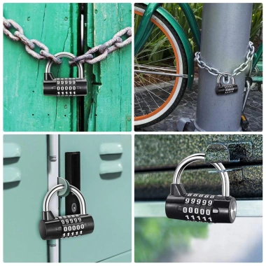 Khóa KIPRUN 5 chữ số – Ổ khóa an ninh, an toàn, du lịch hành lý, tập thể dục – Giá 176.000đ 7