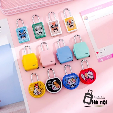 Khoá mã số mini an toàn xinh cho vali kéo, cốp mỹ phẩm, túi du lịch - Giá 18.000 VND 7 Khoá mã số mini an toàn xinh cho vali kéo, cốp mỹ phẩm, túi du lịch - Giá 18.000 VND 7