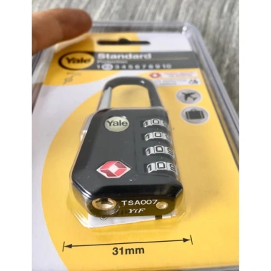 Khóa mã số Yale YTP5 cho vali và hành lí du lịch - Bảo mật cao, giá chỉ 219.000đ
