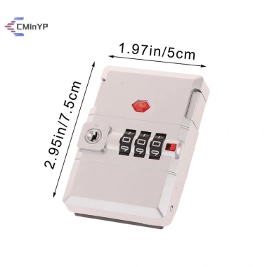 Khóa Mật Khẩu Kim Loại 3 Chữ Số – Dùng cho Vali Du Lịch, Hành Lý & Locker, Giá 53.680₫