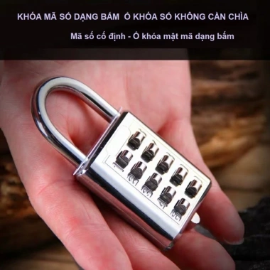 Khóa Mini Vali Du Lịch 8/10 Số - Bảo Mật Cao, Giá Chỉ 34.000₫, Giảm Sốc