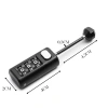Khóa rời 3 số dây cáp thép – Ổ khóa mật khẩu chống mài mòn vali du lịch, giá 89.000₫ 3