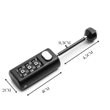 Khóa rời 3 số dây cáp thép – Ổ khóa mật khẩu chống mài mòn vali du lịch, giá 89.000₫ 3