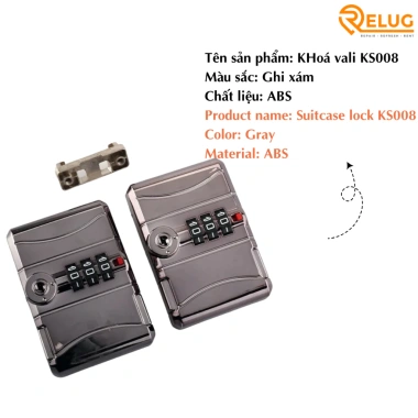 Khóa số cho vali khung nhôm giá rẻ, bền đẹp, dễ tháo lắp, giá chỉ 45.000