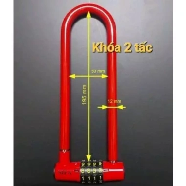 Khóa số chữ U khung càng dài 1,5 tấc (15cm) - 2 tấc (20cm) giá ưu đãi 83.000₫