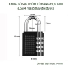 Khóa số vali, hòm tủ hợp kim 4 mã số có thể thay đổi - Bảo mật cao, bền bỉ 3