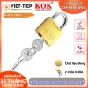 Khóa treo Việt Tiệp 1.280 khóa vali vàng, khóa cầu 5mm dày 12mm, 2 chìa khóa KOK