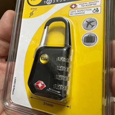 Khóa vali 4 số Yale YTP5/31/228/1 TSA 31mm - MSOFT giá ưu đãi 227.500 VND