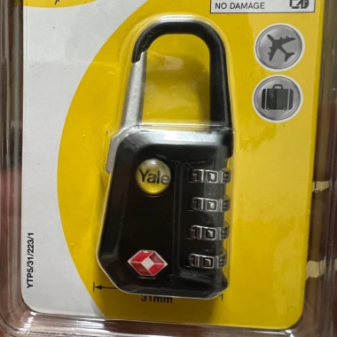 Khóa vali 4 số Yale YTP5/31/228/1 TSA 31mm - MSOFT giá ưu đãi 227.500 VND