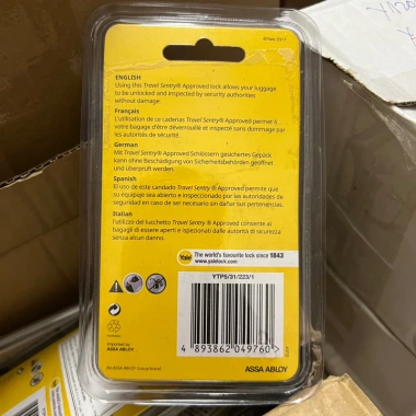 Khóa vali 4 số Yale YTP5/31/228/1 TSA 31mm - MSOFT giá ưu đãi 227.500 VND