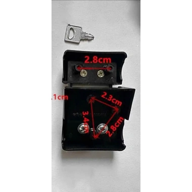 Khóa vali 77x48mm dễ dàng thay thế tại nhà, bảo mật cao - Giá 49.000₫