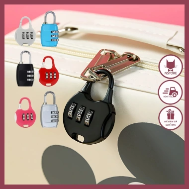 Khóa Vali Mini 4 Chữ Số An Toàn Cho Balo, Vali, Hành Lý - Giá 20k (Giảm 5k)