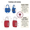 Khóa Vali Mini 4 Chữ Số An Toàn Cho Balo, Vali, Hành Lý - Giá 20k (Giảm 5k) 2