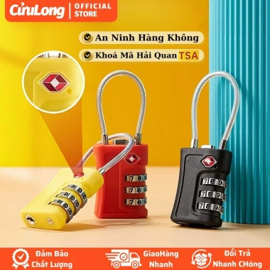 Khoá Vali TSA Mã Số, Mật Khẩu Bảo Mật, Chống Trộm, Dây Túi Xách Du Lịch - 95k