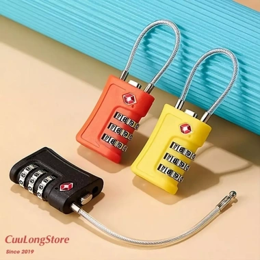 Khoá Vali TSA Mã Số, Mật Khẩu Bảo Mật, Chống Trộm, Dây Túi Xách Du Lịch - 95k
