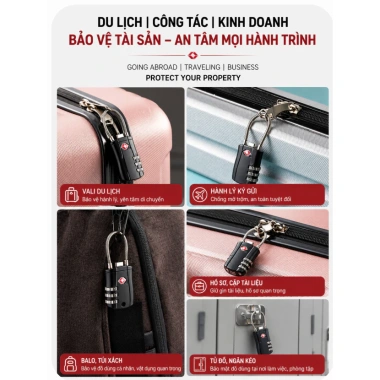 Khóa Vali TSA Tiêu Chuẩn Quốc Tế - Bảo Mật Cao, Giá Ưu Đãi 135.000 VND 9