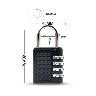 Khóa vali, tủ, két mã số tiện dụng - Bảo mật cao, Giá chỉ 33.000đ 4