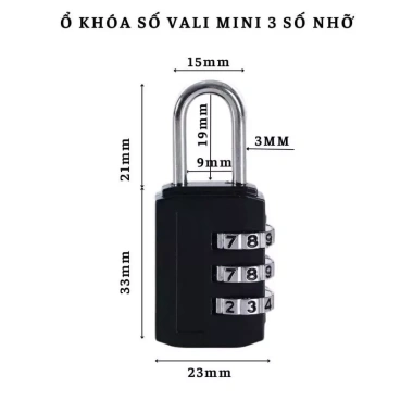 Khóa vali, tủ, két mã số tiện dụng - Bảo mật cao, Giá chỉ 33.000đ 10