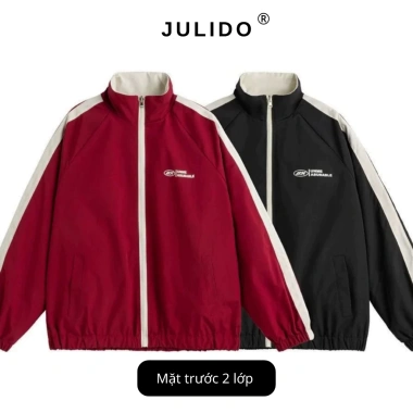 Khoác Dù Nam JULIDO Hai Mặt Chất Liệu Gió Tráng Bạc Chống Nước Cản Gió Cản Bụi - Giá 128.000₫
