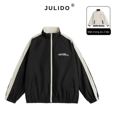 Khoác Dù Nam JULIDO Hai Mặt Chất Liệu Gió Tráng Bạc Chống Nước Cản Gió Cản Bụi - Giá 128.000₫