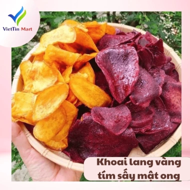 Khoai Lang Vàng Tím Sấy Mật Ong 500g - Viettin Mart, Giá chỉ 105.000 VND