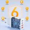 Khối sạc du lịch đa cổng 35W Type-C USB-A EU Dual PD 3.0 QC, 4 cổng, hỗ trợ iPhone 17/16/15, giá 111.100₫ 6