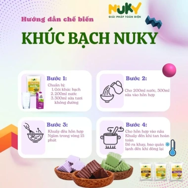 Khúc bạch Socola 190g - Tiện lợi cho gia đình và quán nhỏ, giá chỉ 35.000 VND