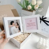 Khung ảnh gấp đôi 10x10cm - Quà Valentine cho người yêu, hộp rơm sang trọng, chỉ 99.000đ 9
