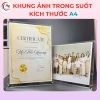 Khung ảnh Mica trong suốt đa kích thước A6-A3 - Khung bằng khen, chân ốc Inox, giảm còn 45.000₫