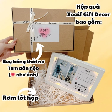 Khung ảnh thiết kế để bàn - Hộp quà tặng sinh nhật, tốt nghiệp, bạn gái, giá chỉ 55.000₫