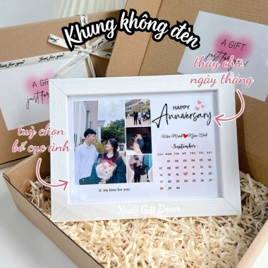 Khung ảnh thiết kế để bàn - Hộp quà tặng sinh nhật, tốt nghiệp, bạn gái, giá chỉ 55.000₫