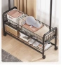 Khung kim loại mới - Kệ treo quần áo đa năng bánh xe thông minh, chỉ 149.000₫ 4