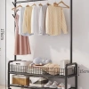 Khung kim loại mới - Kệ treo quần áo đa năng bánh xe thông minh, chỉ 149.000₫ 7