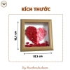 Khung tranh trái tim in vân tay và hoa khô, quà lễ kỷ niệm giảm còn 118.500₫ 2