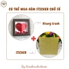 Khung tranh trái tim in vân tay và hoa khô, quà lễ kỷ niệm giảm còn 118.500₫ 4
