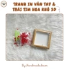 Khung tranh trái tim in vân tay và hoa khô, quà lễ kỷ niệm giảm còn 118.500₫ 6