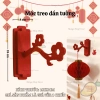 Khung Treo Trang Trí Cửa Dán Tường Giả Nhung Đỏ - Tết Đèn Lồng, Chữ Hỷ, Giá 16.000₫ 2