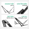 Khung võng thép phi 32 Hỏa Tốc Lâm Tùng cỡ lớn sơn tĩnh điện chống gỉ, chống trượt, gấp gọn 3