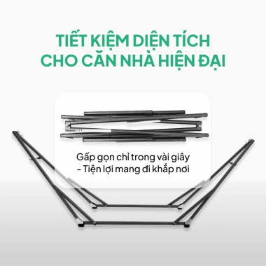 Khung võng thép phi 32 Hỏa Tốc Lâm Tùng cỡ lớn sơn tĩnh điện chống gỉ, chống trượt, gấp gọn