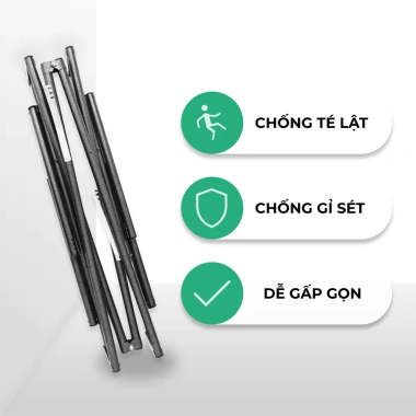 Khung võng thép phi 32 Hỏa Tốc Lâm Tùng cỡ lớn sơn tĩnh điện chống gỉ, chống trượt, gấp gọn 6 Khung võng thép phi 32 Hỏa Tốc Lâm Tùng cỡ lớn sơn tĩnh điện chống gỉ, chống trượt, gấp gọn 6