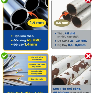 Khung võng xếp hợp kim thép Autoru 150kg - Lưới 2 lớp thoáng khí du lịch