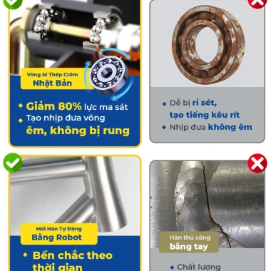 Khung võng xếp hợp kim thép Autoru 150kg - Lưới 2 lớp thoáng khí du lịch